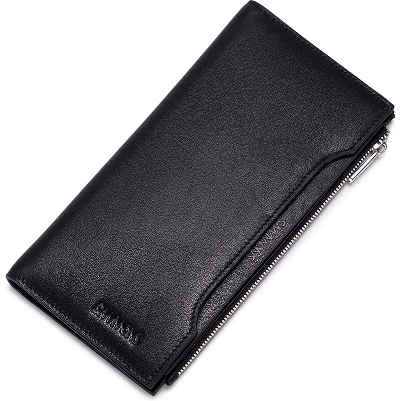 Velká pánská kožená peněženka Sammons Elegance černá