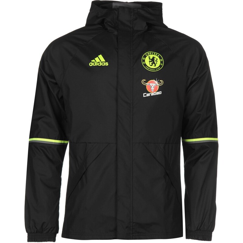 Sportovní bunda adidas Chelsea Football Club AW pán. černá/žlutá