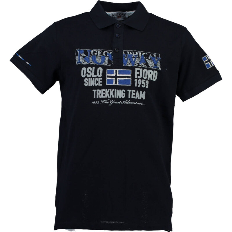 Pánské polo tričko Geographical Norway - Modrá / L