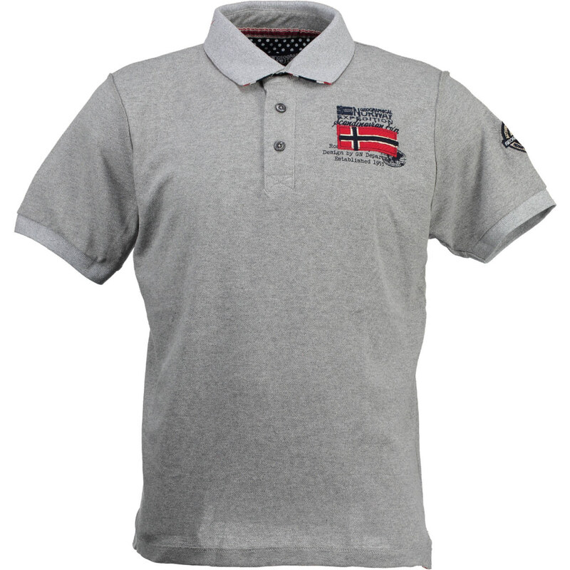 Man Polo Geographical Norway 67615 - Šedá / M