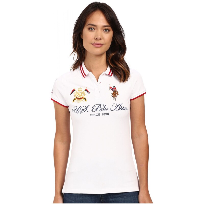U.S. Polo Assn. U.S. Polo Assn dámské polo tričko Embellished Quilted