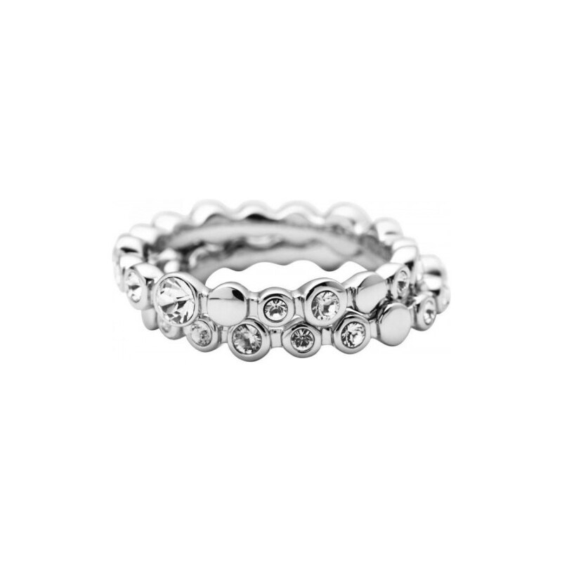 DKNY Ocelový prsten s krystaly NJ1692040