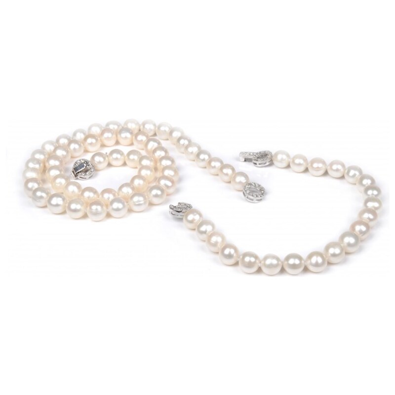 JwL Luxury Pearls Souprava šperků z pravých perel 3 v 1 JL0013