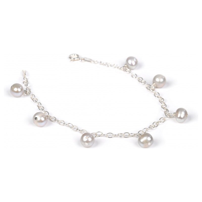 JwL Luxury Pearls Náramek z pravých šedých perel sJL0036