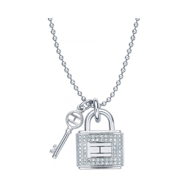 Tommy Hilfiger Ocelový náhrdelník s klíčem a zámkem TH2700423