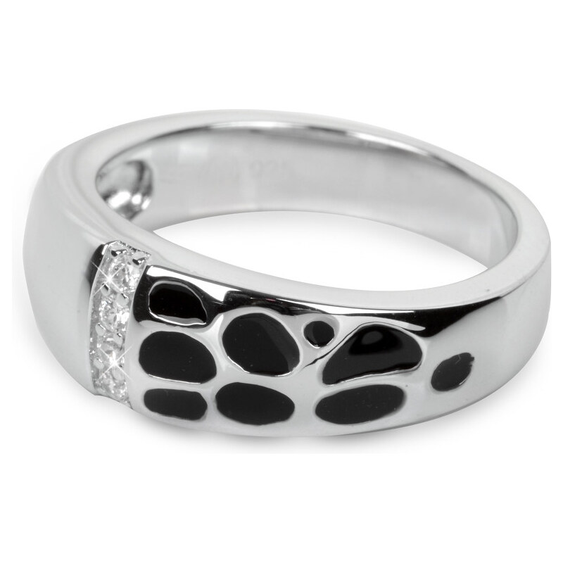 Silver Cat Stříbrný prsten s krystaly SC010