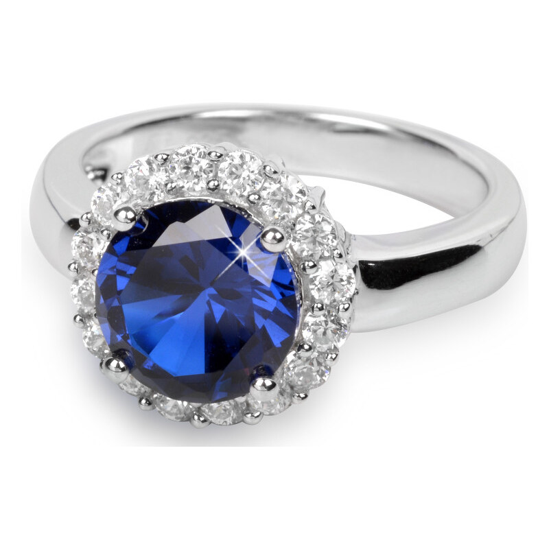 Silver Cat Stříbrný prsten s krystaly SC022