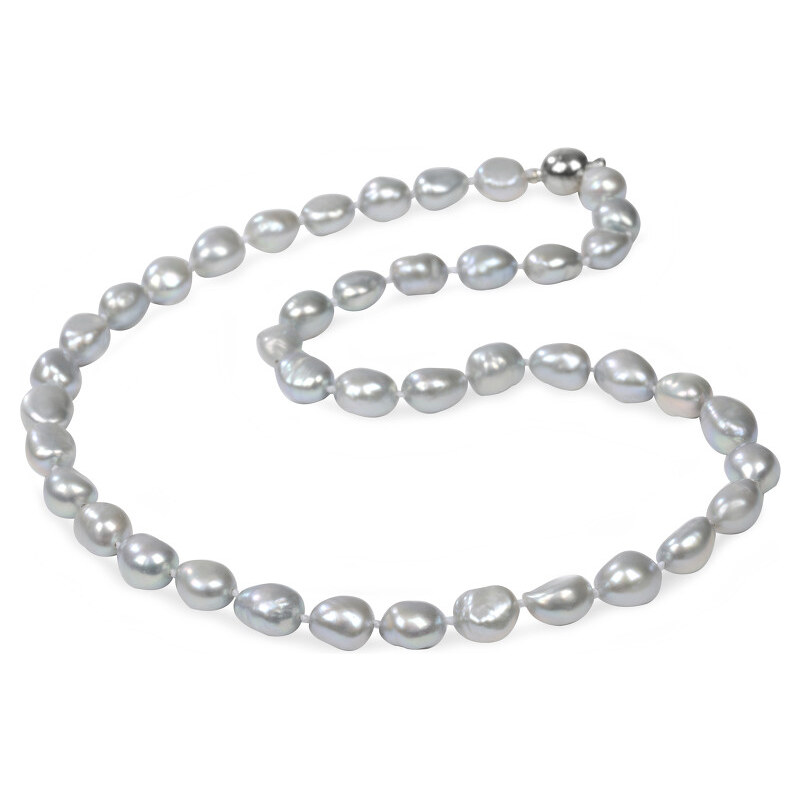 JwL Luxury Pearls Náhrdelník z šedostříbrných perel JL0067