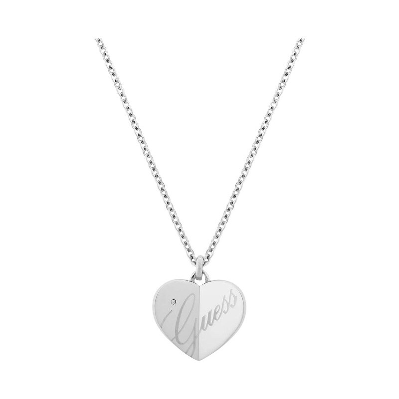 Guess Ocelový náhrdelník s přívěskem srdce USN11108