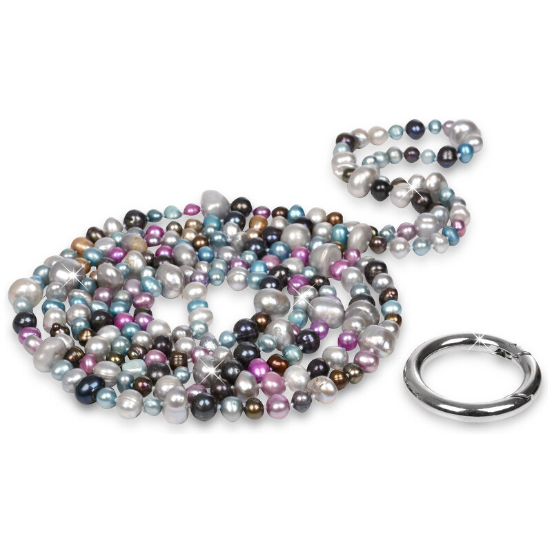 JwL Luxury Pearls Dlouhý náhrdelník z pravých barevných perel JL0182