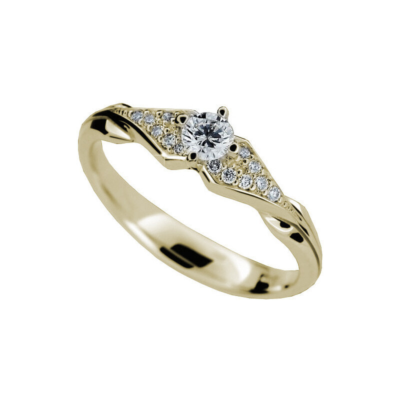 Danfil Luxusní zásnubní prsten s diamanty DF2104z