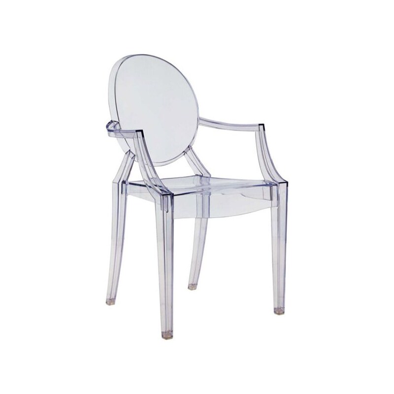 Židle Louis Ghost od KARTELL (transparentní modrá)