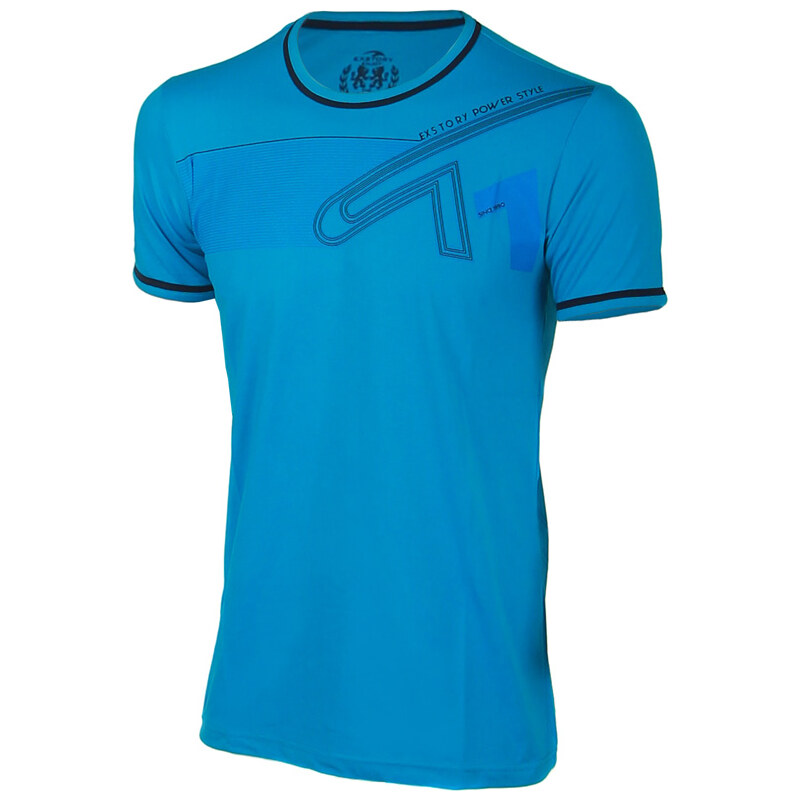 YooY Pánské sportovní tričko světle modrá