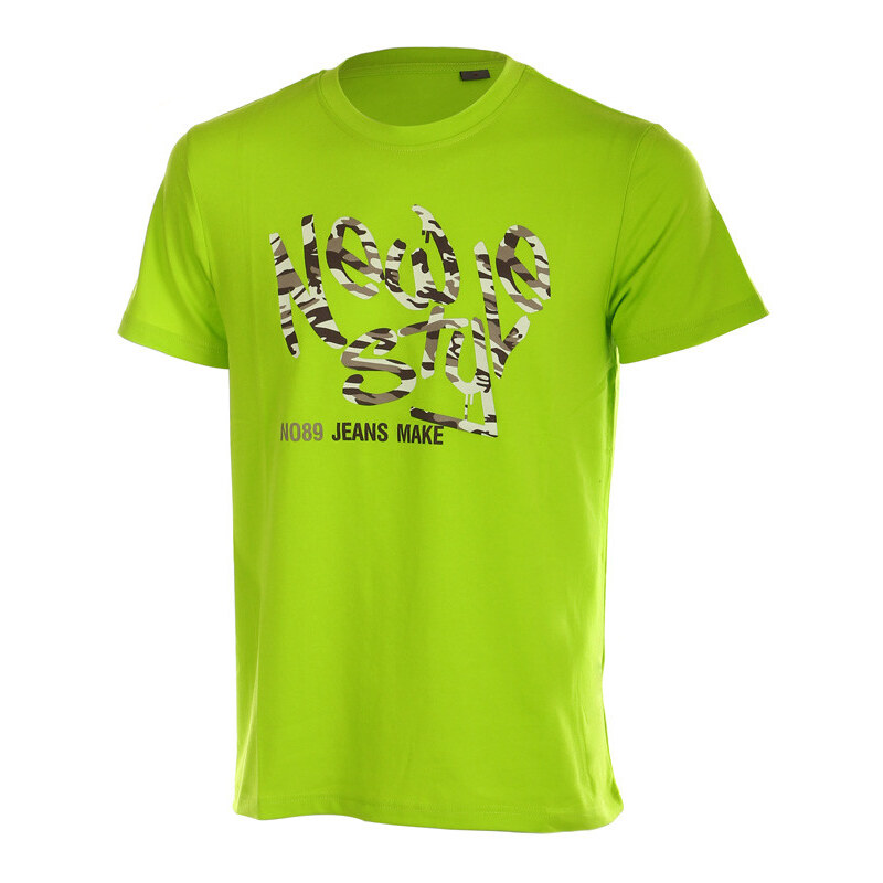 TopMode Moderní pánské tričko s potiskem (zelená, M)