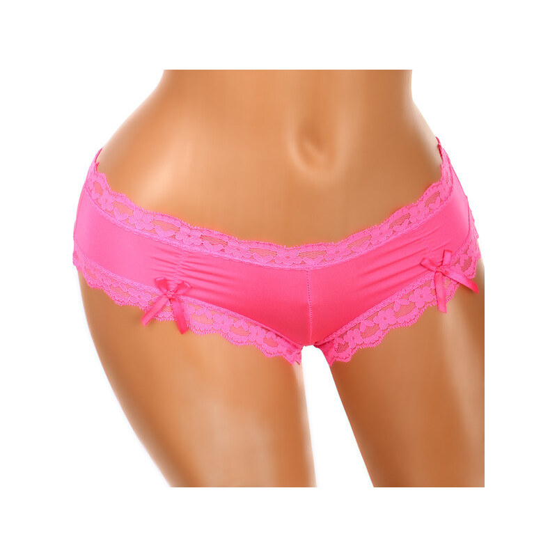 TopMode Krásné kalhotky s krajkovými okraji (světle růžová, XL/XXL)
