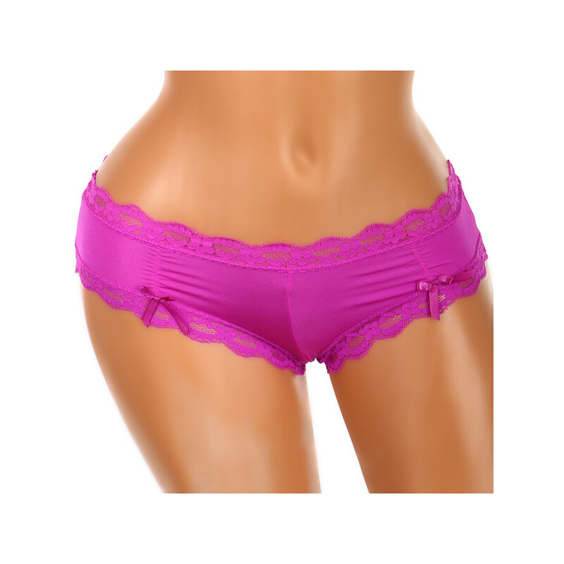 YooY Krásné kalhotky s krajkovými okraji (fialová, XL/XXL)