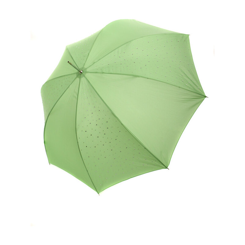 TopMode Stylový vystřelovací deštník s kamínky (zelená)
