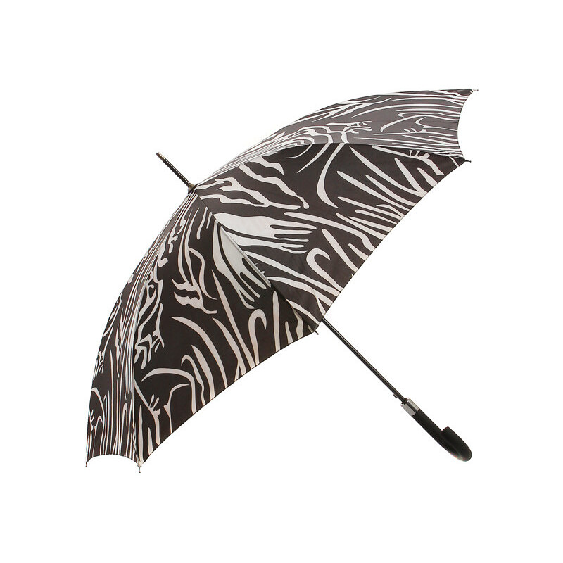 TopMode Luxusní vystřelovací deštník s kovovou špičkou (černá)