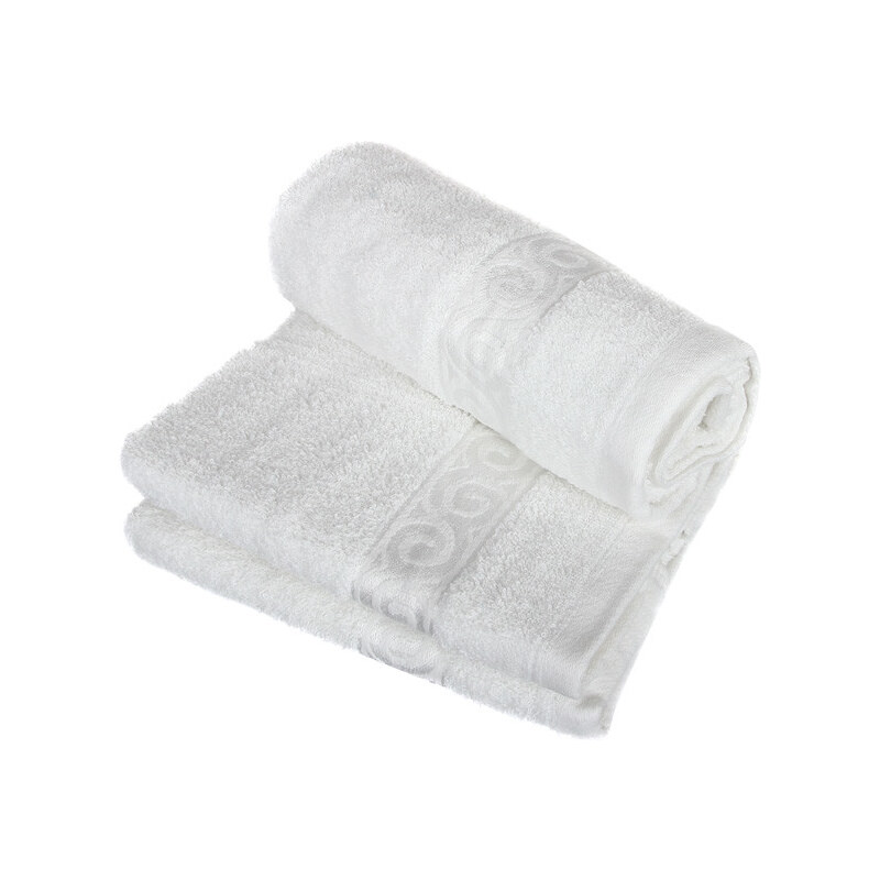 YooY Froté ručník se vzorem Celtic (bílá)