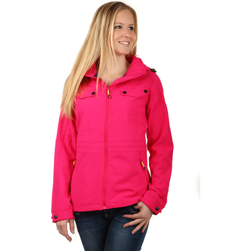 TopMode Dámská softshellová bunda na zip (růžová, M)