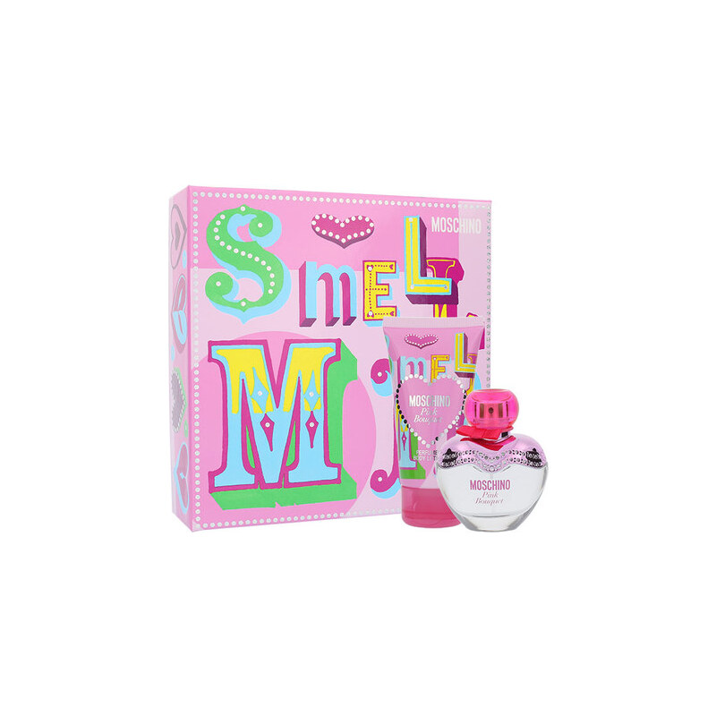 Moschino Pink Bouquet EDT dárková sada W - toaletní voda 30 ml + tělové mléko 50 ml