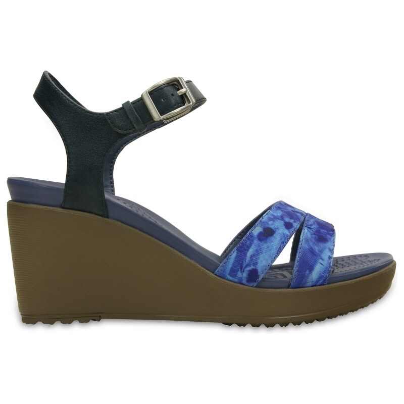 Crocs Leigh II Ankle Strap Graphic Wedge