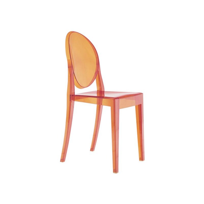 Židle Victoria Ghost od KARTELL (transparentní oranžová)