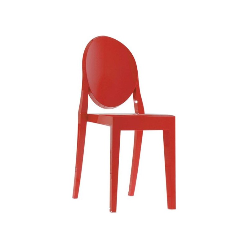 Židle Victoria Ghost od KARTELL (červená)