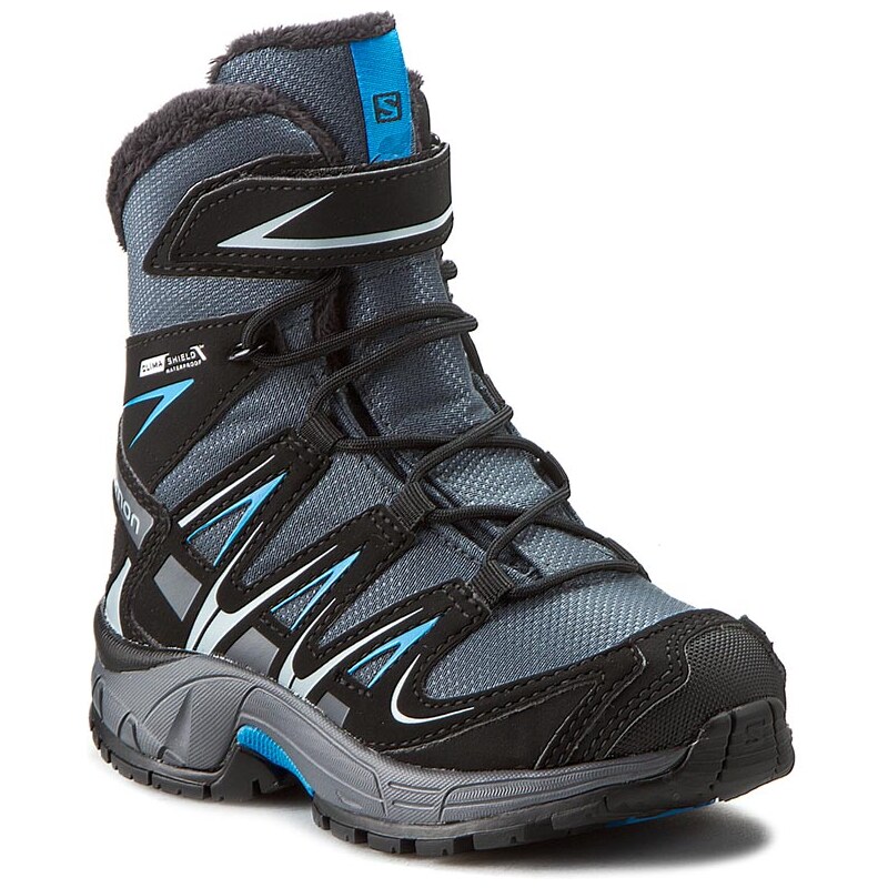 Turistická obuv SALOMON - Xa Pro 3D Winter Ts Cswp K 378428 04 M0 Grey Denim/Black/Methyl Blue