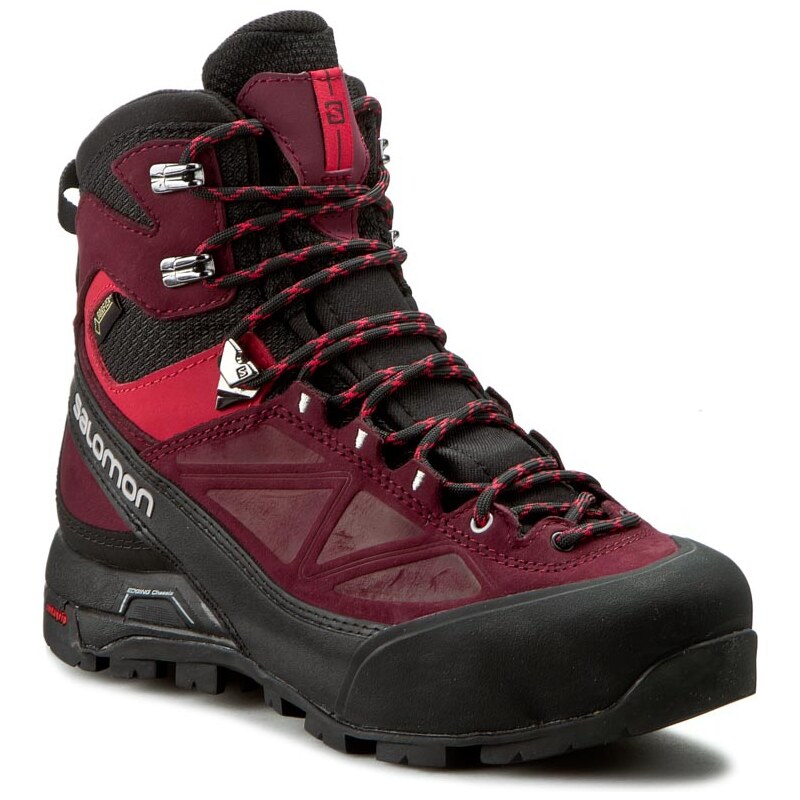Trekingová obuv SALOMON - X Alp Mtn Gtx W 375946 20 G0 Black/Bordeaux/Lotus Pink