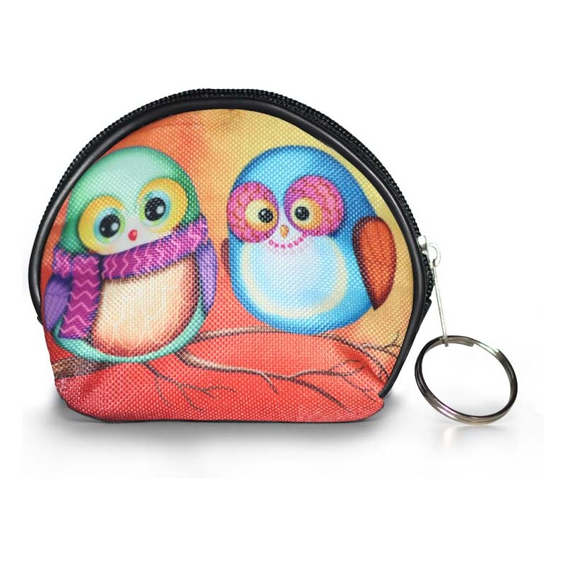 Vysněné kabelky Designová peněženka, kapsička - Zamilované sovy