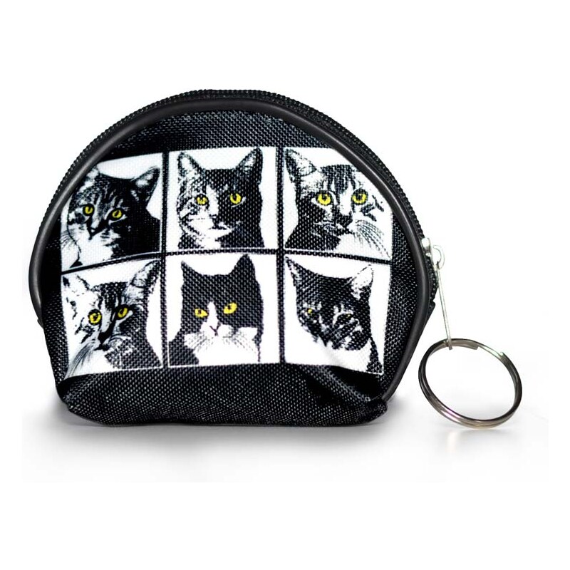 Vysněné kabelky Designová peněženka, kapsička - Mix koček