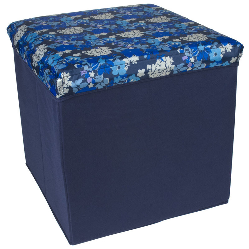 Skládací úložná krabice Blue Flowers