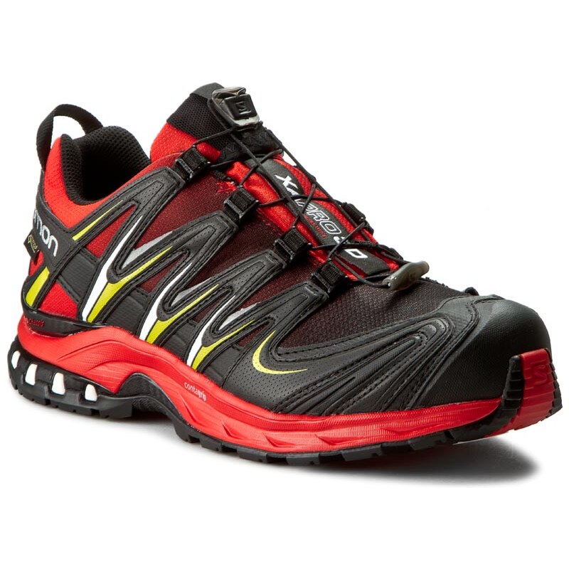 Trekingová obuv SALOMON - Xa Pro 3D Gtx 391858 26 V0 Radiant Red/Black/Gecko Green