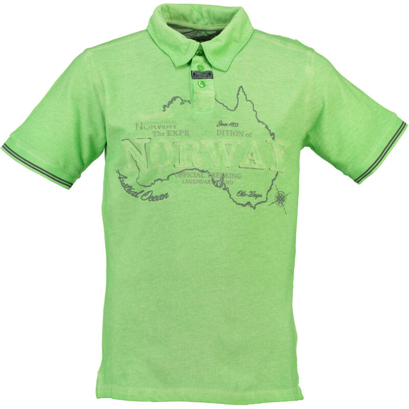Pánské polo tričko Geographical Norway - Zelená / XL