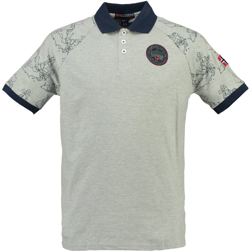 Man Polo Geographical Norway - Šedá / XL