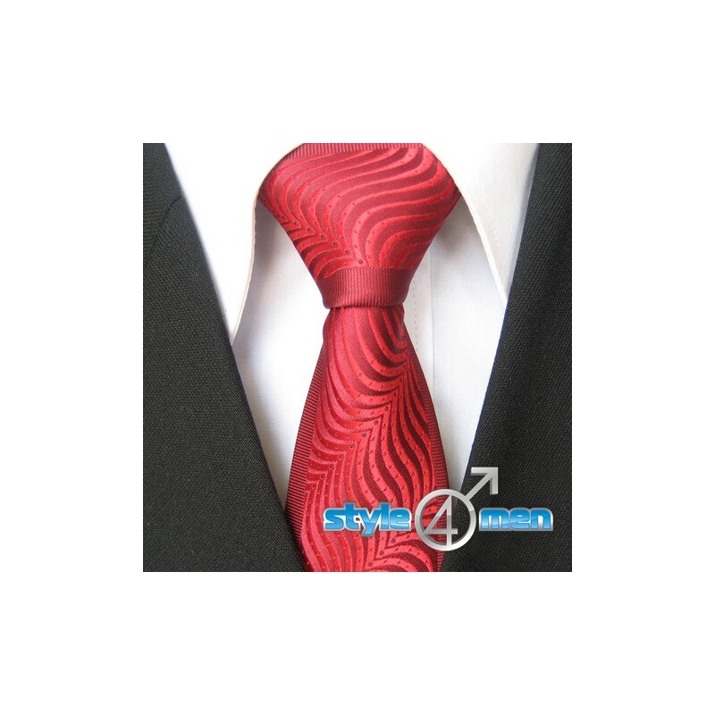 Pánská červená úzká kravata Style4men YB6127
