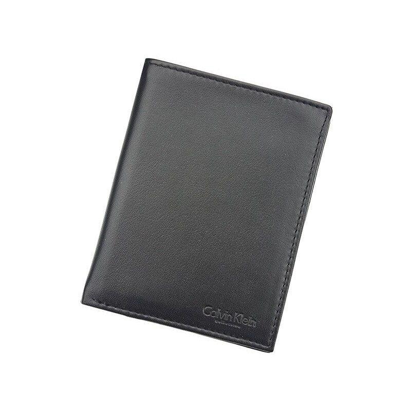 Pánská kožená slim peněženka Calvin Klein Deren - černá