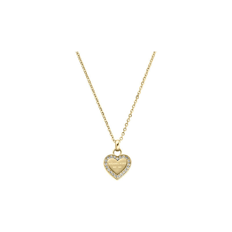 Michael Kors Jemný náhrdelník z oceli s přívěskem srdce MKJ3969710