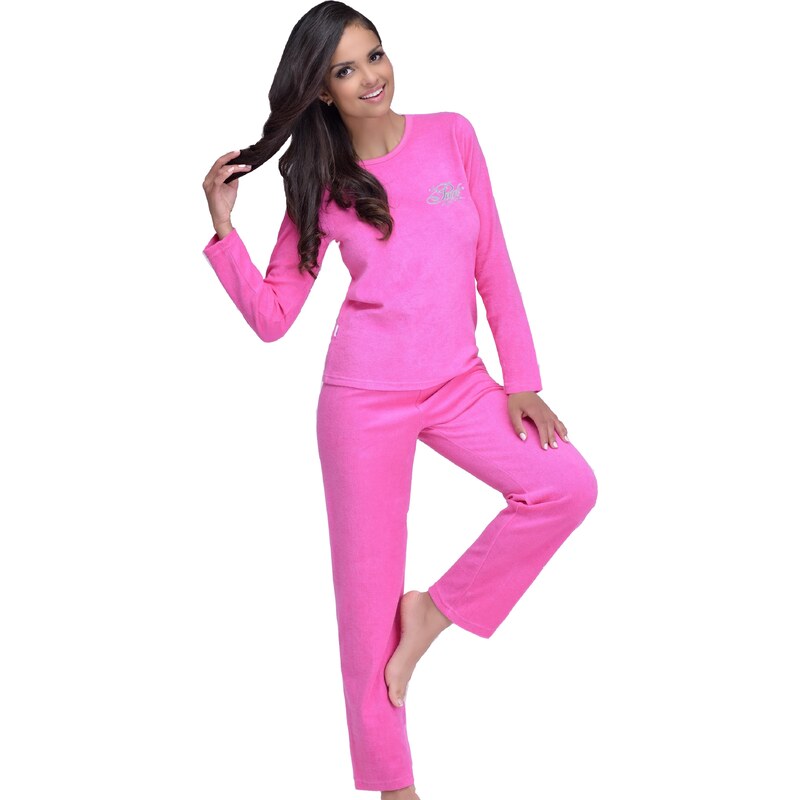 Taro Froté dámské pyžamo Tina růžové