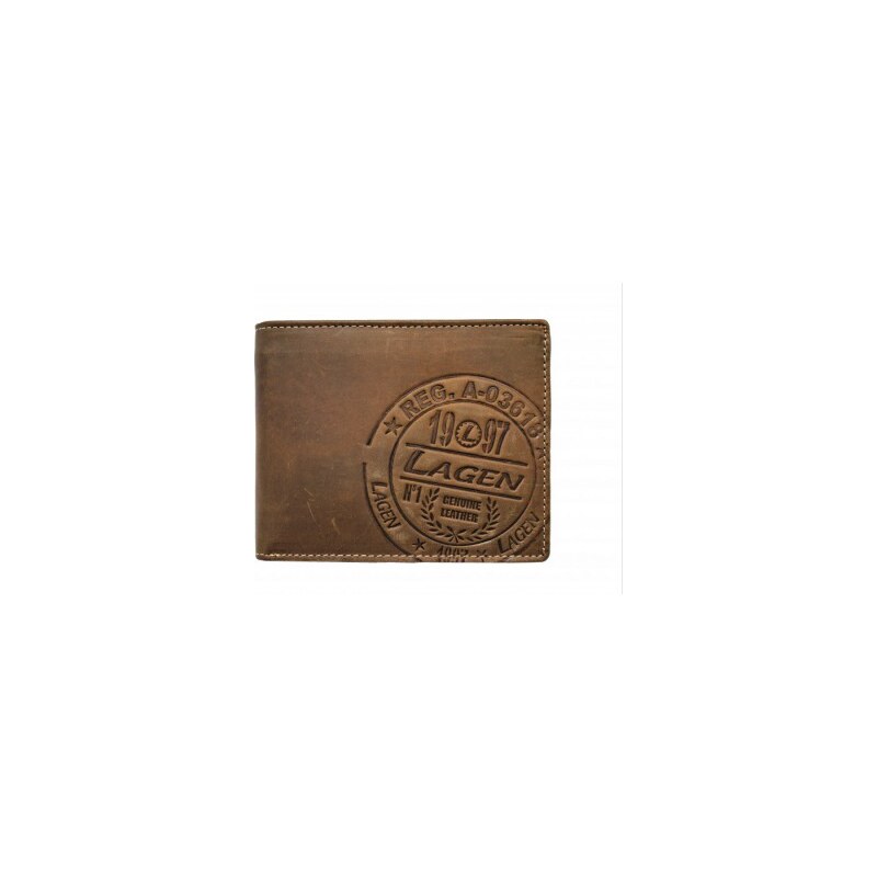 Lagen Pánská kožená peněženka 615194 hnědá