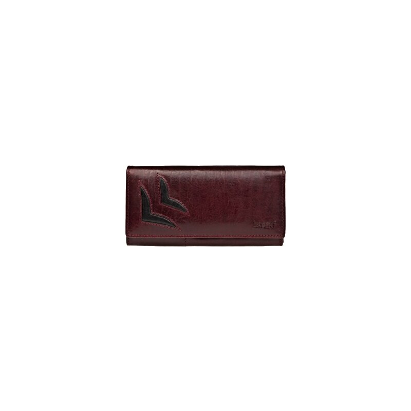Lagen Dámská kožená peněženka 6011/T vínová