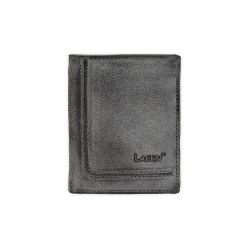 Lagen Pánská kožená peněženka 522/A šedá