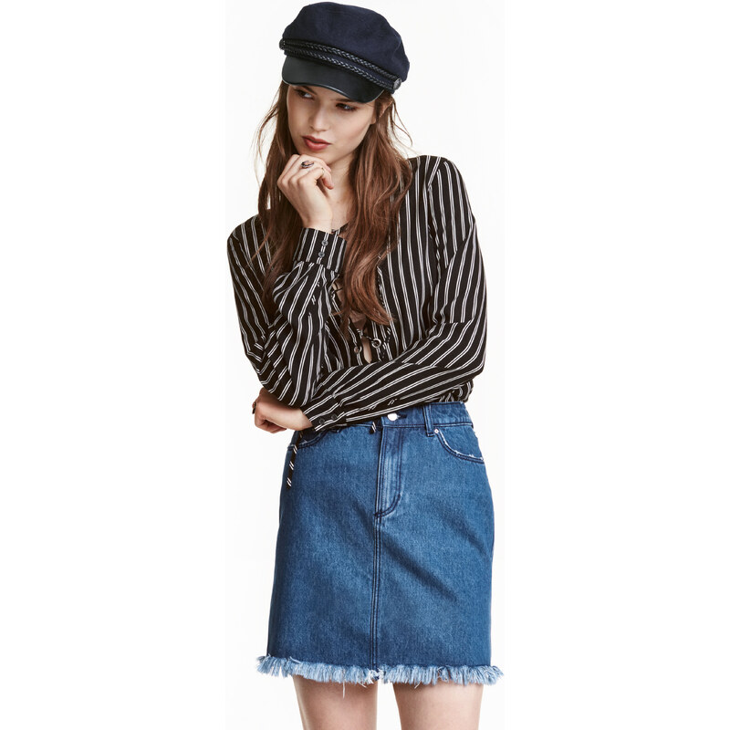 H&M Obnošená džínová sukně