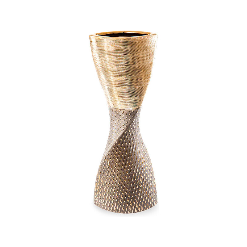 MADAME dekorativní váza zlatá 16X10X42 cm Mybesthome