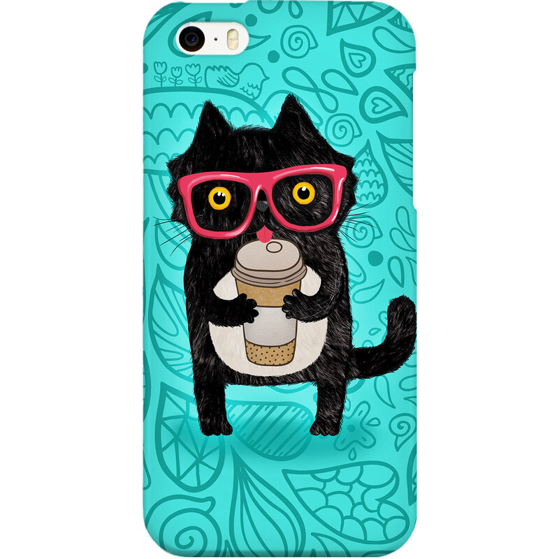 Mr. GUGU & Miss GO Kryt na telefon Coffee Cat hnědá