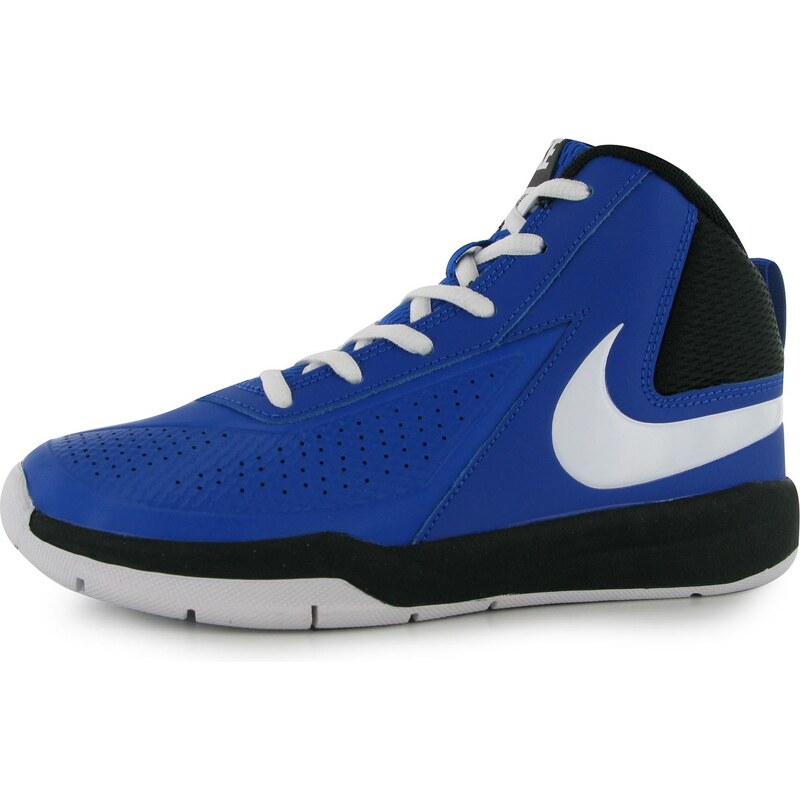 Basketbalové boty Nike Team Hustle D7 Hi Top dět. královská modrá/bílá
