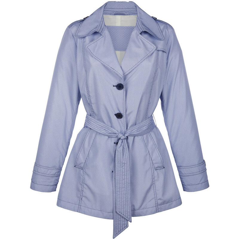Trench kabát Concept K modrá-bílá