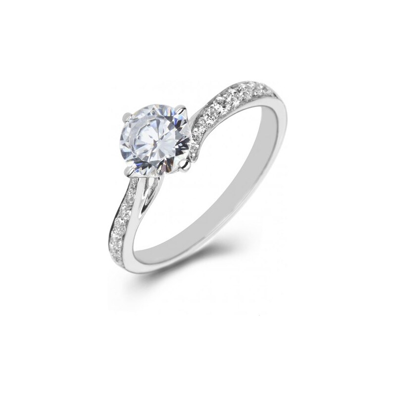 Eppi Platinový zásnubní prsten s diamanty Haris