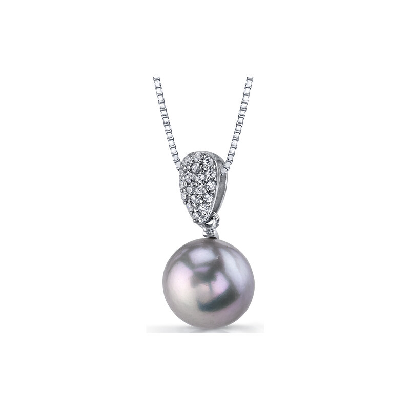 Eppi Stříbrný náhrdelník s perlou Banis